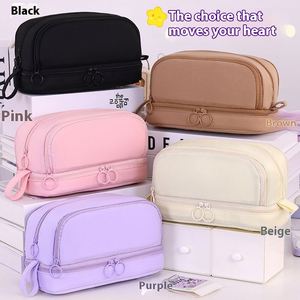 Smartjoy Mingshu Trousse <span class=keywords><strong>de</strong></span> Maquillage et Trousse à Crayons Multifonctionnelle Portable en Tissu Oxford Imperméable avec Fermeture Éclair - Product Image 1