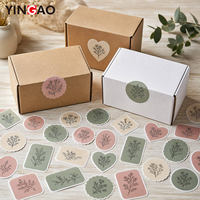 Autocollant découpé sur mesure en vinyle imperméable, autocollant adhésif pour tout logo, idéal pour l'expédition, l'emballage de boîtes cadeaux, la scellure et la personnalisation de la marque.