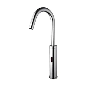 Hot Sale Auto Touchless Handle Free Kitchen Sink Faucet Solid Brass Bathroom Tub Sensor Water Tap from Guangzhou supplier