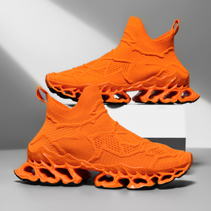Chaussures de sport décontractées montantes pour hommes et femmes, antidérapantes, en maille respirante, chaussures de course, nouvelle lame, chaussette, jogging en plein air, marche en <span class=keywords><strong>ville</strong></span>, haute - Product Image 1