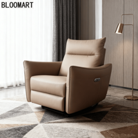 Sillón Reclinable Eléctrico Moderno de Lujo para Sala de Estar, Sofá Individual para Espacios Pequeños, Sillón Reclinable para Dormir y Relajarse