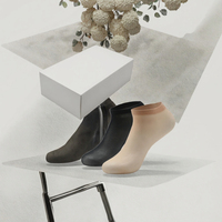Chaussettes jetables transparentes de haute qualité, longueur cheville, à usage unique, pour essayage, tricotées, pour usage quotidien, collection automne, directement de l'usine