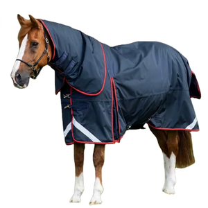 Manta de Invierno Cálida para Caballo al por Mayor, Impermeable y Cortavientos, para Establo y Equitación, de Buena Calidad, con Forro Polar de Algodón y Nailon de Peso Pesado - Product Image 1