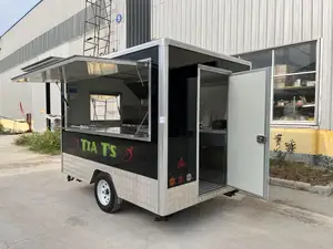 2023 caminhão de alimentos americanos popular rua ao ar livre rápido creme caminhão de comida com lanche móvel cozinha equipamentos preço
