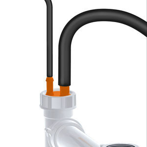 LIRA Porte-tuyau en PVC pour siphons pour la salle de bain et la cuisine - Product Image 4