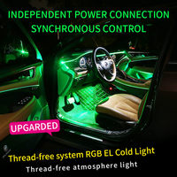 "CARDI" App Control RGB 64 Couleurs Accessoires de décoration intérieure de voiture 360 Lumière ambiante pour voiture