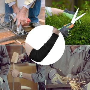 Gants anti-coupure en fibre de verre noire personnalisables, directement de l'usine, à double couche, manches longues, protection sûre pour - Product Image 5