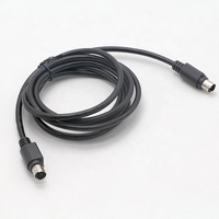 Mini-DIN 6-Pin Stecker-Stecker 1,8m/6ft PVC-Ummantelung Reines Kupfer 3A Schnellladekabel auf Lager für Computer, Drucker, Scanner, Kamera