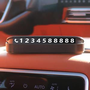 Numero di superficie dello specchio con targa di parcheggio temporanea con targa mobile per interni forniture regalo targa auto - Product Image 5