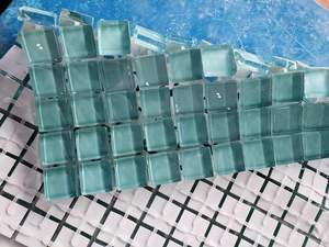 Mosaïque en verre à points montés sur bâtonnets en <span class=keywords><strong>silicone</strong></span> pour murs et sols - Product Image 5