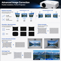 Projecteur laser professionnel 3LCD 4900 ANSI Lumen, rapport de contraste 5000000:1, WUXGA, projecteur d'installation pour affichage en grande salle