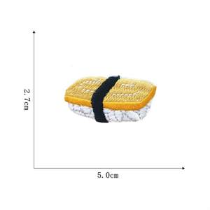 Áo thun thêu hình thức ăn Nhật Bản: Cá muối, cá hồi, sushi, pizza, hamburger, bánh rán, bia - khuyến mãi nóng - Product Image 5