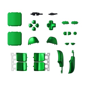 เอกซ์ตรีมเมอเรต DIY สีเขียวที่กำหนดเอง abxy D-Pad แทร็คแพดกันชนชุดปุ่มทริกเกอร์เปลี่ยนสำหรับอบไอน้ำแอลซีดี - Product Image 2