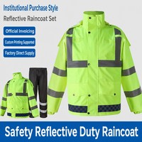 Ensemble imperméable et pantalon ignifuge pour la construction, livraison de repas et cyclistes, résistant aux fortes pluies – Vente directe usine