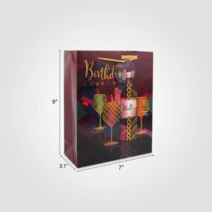 144ชิ้น/cs 7 "X9" X3.1 "ถุงของขวัญวันเกิดสำหรับเพิ่มสัมผัสส่วนบุคคล - Product Image 2