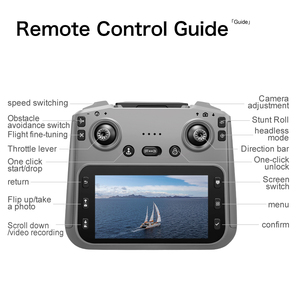 Nouveau drone GT50 avec GPS professionnel, évitement d'obstacles, caméra double 4K HD, 5G, pliable, grand écran, mini quadricoptère volant RC - Product Image 6