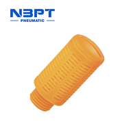 Silencieux pneumatique série BSLM, silencieux d'échappement d'air en laiton fileté G1/4\", pour accessoires de pompe à vide et de compresseur d'air