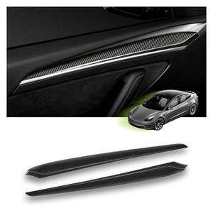 Oferta Especial: Tapas Decorativas para el Panel de la Puerta Delantera, Compatibles con Tesla Model 3/Y, Cubiertas para los Manijos de las Puertas, Accesorios Interiores para Tesla - Product Image 1