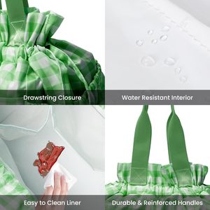 Sac à déjeuner personnalisé couleur bonbon, sac isotherme portable, sac à déjeuner isotherme réutilisable de haute qualité avec cordon de serrage - Product Image 4