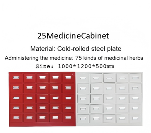 <span class=keywords><strong>Armoire</strong></span> de rangement médicinale épaisse renforcée en acier <span class=keywords><strong>armoire</strong></span> à herbes pour bébé multi-compartiments pour ateliers de <span class=keywords><strong>pharmacie</strong></span> de médecine occidentale - Product Image 2