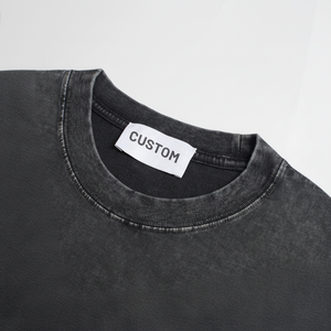 เสื้อยืดผ้าฝ้ายลายวินเทจสำหรับผู้ชายพิมพ์ลายมิเนอรัลเสื้อผ้าแนวสตรีทไซส์ใหญ่โอเวอร์ไซส์ซักได้ - Product Image 1