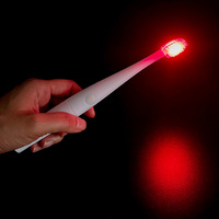 Cepillo de Dientes para Cuidado Bucal Diario con Luz Roja para Tratamiento de Encías, Terapia de Luz Roja, Cepillo de Dientes para Adultos, Reduce la Sangrado Dental, Repara las Encías