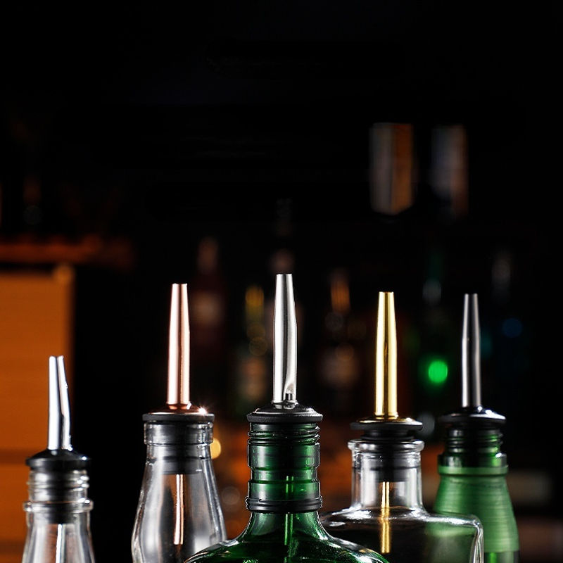 Set Regalo] Versatori Per Bottiglie Per Liquori In Acciaio Inox Freeflow Speed Liquor Versatore 24 Confezioni Classico Vino Conico Tappo Per Beccuccio In Metallo Alcol Versare - Foto 5