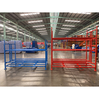 Stockage en entrepôt personnalisé porte-pneus pliables empilables portables à usage intensif et porte-pneus pour magasin de voitures de garage lourd