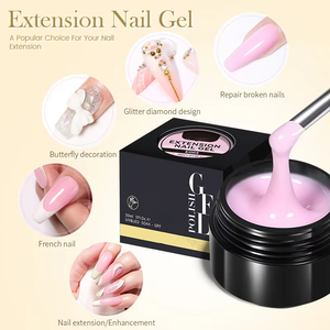 Gel Constructor de Resina UV Sin Calor, Sin Sensación de Quemazón, para Salón de Belleza y Spa, 30ml, Gel Sólido Duro para Extensión de Uñas - Product Image 6