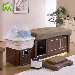 Masaje tailandés Terapia de agua eléctrica Champú Cama Salón Cabeza Spa Camas con cabina de almacenamiento - Product Image 2