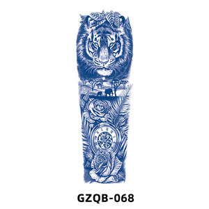 Tatuajes Temporales de Genipina Azul Oscuro, Pegatinas de Tatuaje Jagua para Brazo Completo y Pierna, Semipermanentes, Resistentes al Agua, de Larga Duración, Arte Corporal para Hombres y Mujeres - Product Image 2