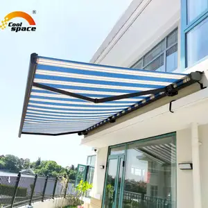 Awning toldo tamanho completo 4x2m 4x3m 5x3m 6x3m, toldo motorizado