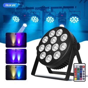 Disco Đảng DJ Đèn Sân Khấu IR Từ Xa 12X8 Wát RGBW Mỏng Nhỏ <span class=keywords><strong>LED</strong></span> Phẳng Mini <span class=keywords><strong>DMX</strong></span> <span class=keywords><strong>Par</strong></span> - Product Image 1