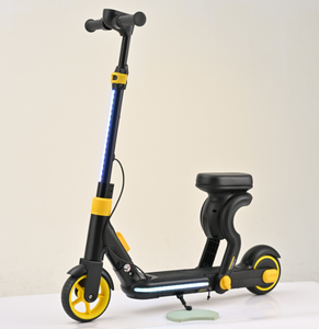 สกู๊ตเตอร์ไฟฟ้าอเนกประสงค์สำหรับเด็ก UKids ปี 2025 พร้อมที่นั่ง 2 ล้อ ยางกันกระแทก ไฟท้าย ไฟ Ambient Light และระบบเตะเริ่มต้นการขับขี่ - Product Image 5