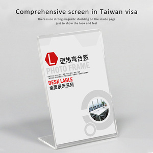 Giá Trưng Bày <span class=keywords><strong>Acrylic</strong></span> A4 A5 A6 Trong Suốt Hình Chữ L Giá Đỡ Bảng Hiệu Giá Đỡ Thực Đơn - Product Image 6