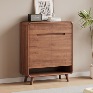 Lxyx Modern <b>Foldable</b> Wooden <b>Shoe</b> Cabinet Home Furniture Multi-Functional 4 Shelves Large Capacity Storage for Living Room Home - Product Image 5