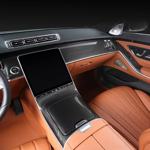 Panel Interior de fibra de carbono para salpicadero de coche, consola de conducción para Mercedes Benz W223 AMG S400L S450L <span class=keywords><strong>Maybach</strong></span> <span class=keywords><strong>S480</strong></span>, tienda de salida - Product Image 2