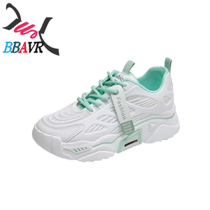 Zapatillas de Moda para Mujer, Transpirables, de Malla, Estilo Casual para Estudiantes, Color Verde, con Plataforma, Resistentes, para Caminar, Primavera Verano - Product Image 3