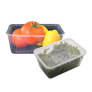 도매 가격 플라스틱 뜨거운 차가운 음식 상자 대량 좋은 품질 일회용 식품 용기 판매에 상자를 꺼내