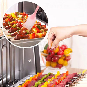 Machine à griller les kebabs électriques ZY, machine à brochettes rotatives automatiques pour la maison, barbecue sans fumée pour l'intérieur - Product Image 4