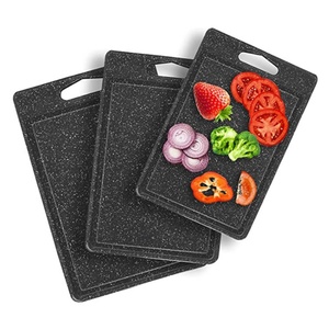 Extra Large Cutting Boards Meat Veggies <b>Plastic</b> Cutting Board Set Chopping Board with Juice Grooves Easy-Grip Handles - Product Image 6