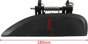 Compatible avec Dacia Sandero MK2/ Renault Clio MK3/ Logan MK2 2013-2022 Abie-Exterior Poignée de porte extérieure 806070421R 806067028R - Product Image 3