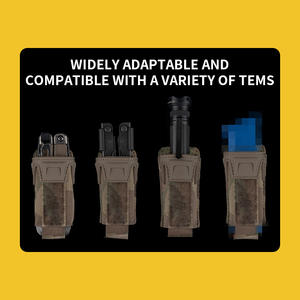 SIVI <strong>9MM</strong> Mag Pouch Agilit Style Magazine Pouch With Protective Cover Plate Quick Release MOLLE Tactical Belts Gear - Product Image 4