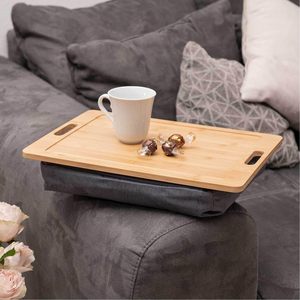<span class=keywords><strong>Plateau</strong></span> à genoux en bambou personnalisé avec coussin d'oreiller amovible <span class=keywords><strong>plateau</strong></span> de service <span class=keywords><strong>pour</strong></span> <span class=keywords><strong>lit</strong></span> de petit déjeuner <span class=keywords><strong>inclinable</strong></span> <span class=keywords><strong>pour</strong></span> bijoux de cuisine sac de salle de bain - Product Image 2