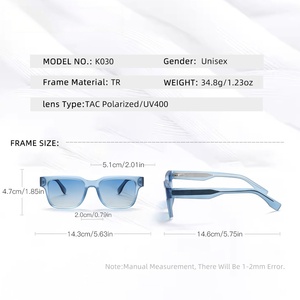 Lunettes de soleil polarisées teintées Sunray avec protection UV, monture TR, style urbain facile à assortir, pour l'été et les vacances, pour elle et lui - Product Image 4