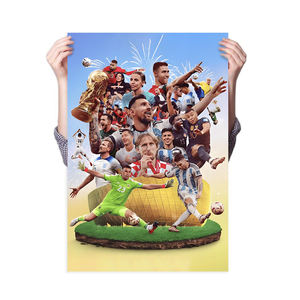 <span class=keywords><strong>Affiche</strong></span> murale de football en impression numérique 30x45cm sur toile, écologique, résistante aux UV, impression de <span class=keywords><strong>star</strong></span> du football - Product Image 1