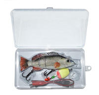 Leurre de pêche robotisé articulé TOPLURE 54g 130mm, leurre de pêche électronique multi-segments, appât de simulation multi-sections