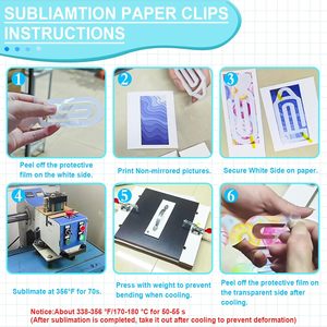 Jumbo Acrylic Sublimation Paper Clips Blanks for Sealing Snacks/Book/Gifts /Bag/<strong>Christmas</strong> <strong>Decor</strong>/Crafts/School/<strong>Office</strong> - Product Image 3