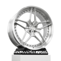 Jantes de voiture en alliage d'aluminium brossé légères, 2 pièces, à déport profond, 18-22 pouces, 5x108/112/114.3/120 pour E63 pour Audi