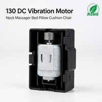 Moteur vibrant DC 130 3V 5V 12V avec boîtier en plastique, moteur de massage électrique pour masseur de cou, oreiller, coussin, chaise
